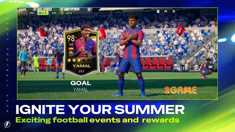 Vì sao Kickoff Football 2026 Be A Pro trở thành cơn sốt mới của các tín đồ Esports?