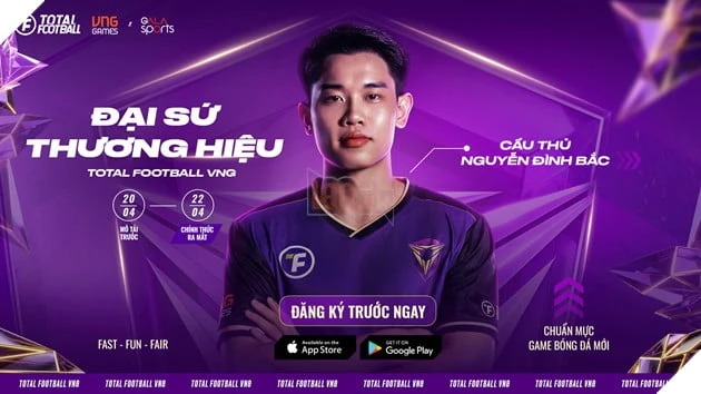 VNGGames Chính Thức Phát Hành Total Football VNG Tại Đông Nam Á Vào Ngày 22.04 - Hợp Tác Cầu Thủ Nguyễn Đình Bắc Làm Đại Sứ Thương Hiệu Thị Trường Việt Nam