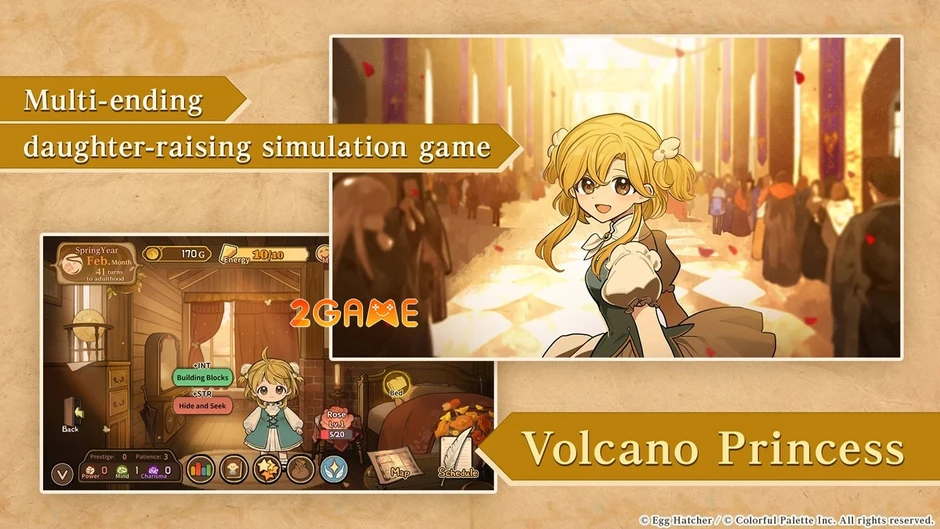 Volcano Princess - "Gà Trống Nuôi Con" giữ vương quốc ma thuật