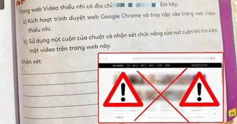 Vụ Sách bài tập Tin học lớp 3 có link web "không lành mạnh": NXB lên tiếng