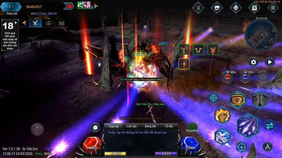 Vũ Trụ Thần Thoại - Tái hiện MMORPG cày cuốc nguyên bản