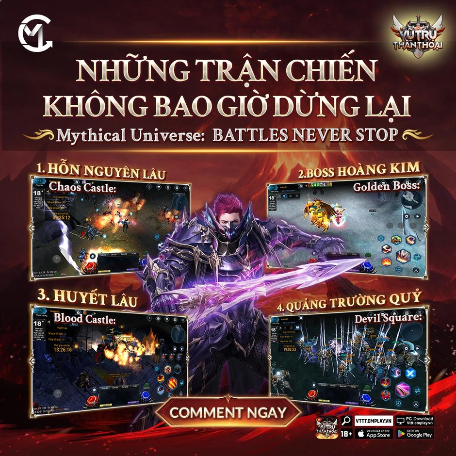Vũ Trụ Thần Thoại - Tái hiện MMORPG cày cuốc nguyên bản