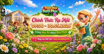 Vườn Hoa Hạnh Phúc Gzone - Tựa game thư giãn đáng chơi nhất đầu tháng 6