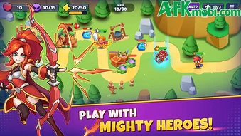 War of Realms - Sử dụng các anh hùng và thẻ phép để phòng thủ