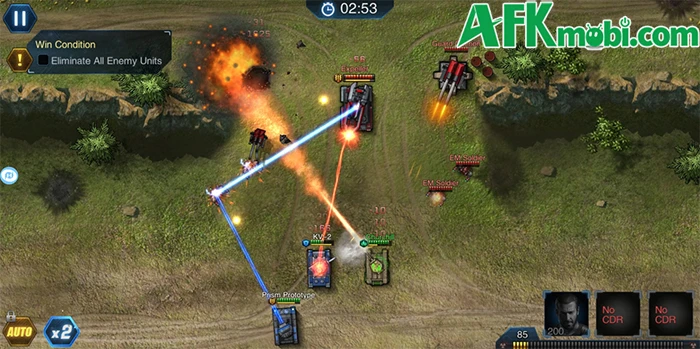 War Steel game chiến thuật xây dựng đội hình xe tăng chiến đấu