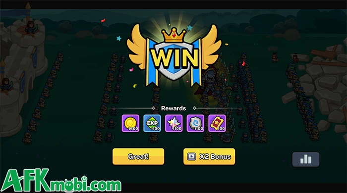 Warriors Go! Roguelike Battle – Anh hùng và phép thuật cho trận đấu
