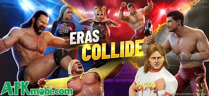 WWE Generations: Eras Collide cho bạn xây dựng đội hình đô vật