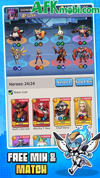 X-Hero: Tactics game chiến thuật đấu cờ tự động màn hình dọc X-Hero: Tactics game chiến thuật đấu cờ tự động màn hình dọc