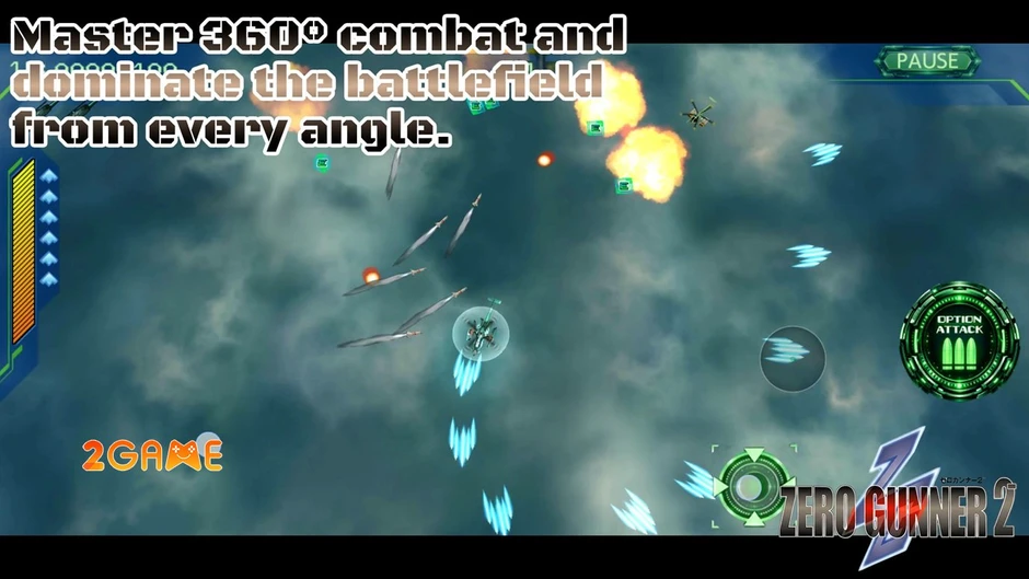 Zero Gunner 2 - Xoay chuyển tự do máy bay chiến đấu 360 độ