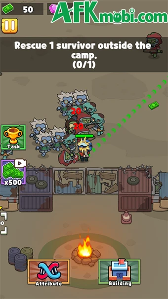 Zombie Idle Defense - Tiêu diệt bọn xác sống để phát triển căn cứ