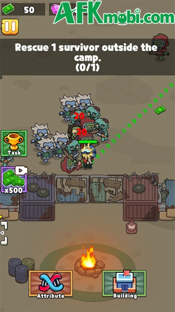 Zombie Idle Defense - Tiêu diệt bọn xác sống để phát triển căn cứ