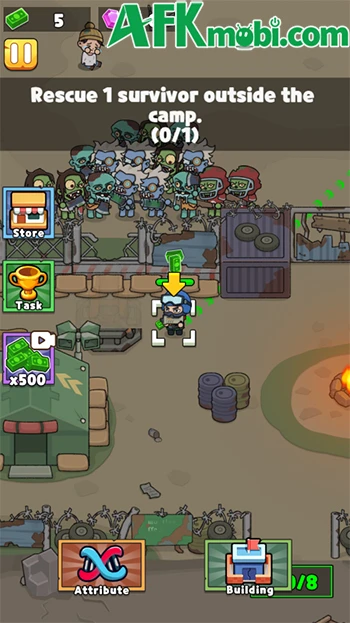 Zombie Idle Defense - Tiêu diệt bọn xác sống để phát triển căn cứ