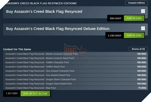 Assassin's Creed Black Flag Resynced Bất Ngờ Không Chơi Được Vì Lỗi Ubisoft Connect