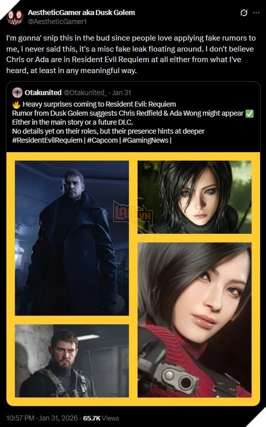 Leaker Resident Evil Khẳng Định Mối Liên Hệ Giữa Requiem Và Các Bản Làm Lại Sắp Tới