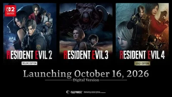 Nintendo Switch 2 Chuẩn Bị Đón Nhận Thêm 3 Trò Chơi Resident Evil