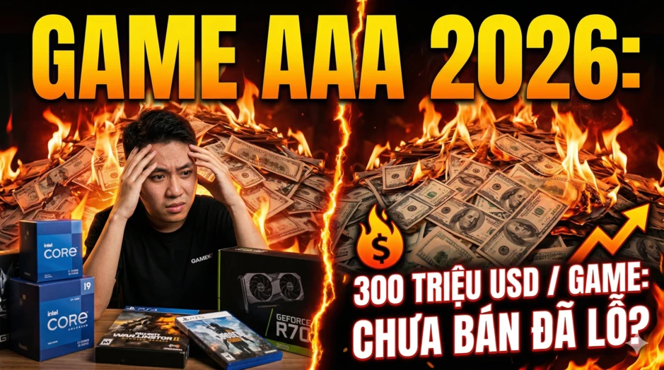 Tại sao giá game AAA năm 2026 ngày càng đắt đỏ? Nhìn vào chi phí 7.500 tỷ thì cần bán bao nhiêu bản mới hòa vốn?