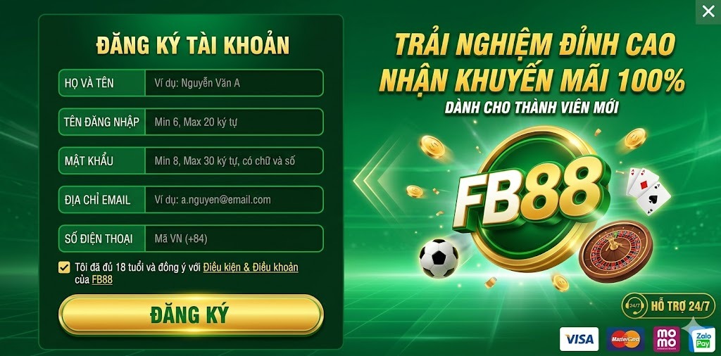 Đăng Ký FB88 Ngay Để Tham Gia Vòng Quay May Mắn Mỗi Ngày